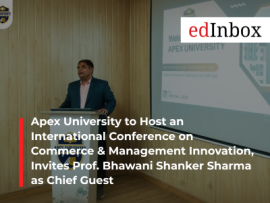 Apex University to Host an International Conference on Commerce & Management Innovation, Invites Prof. Bhawani Shanker Sharma as Chief Guest