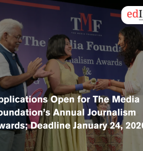 Applications Open for The Media Foundation’s Annual Journalism Awards; Deadline January 24, 2026