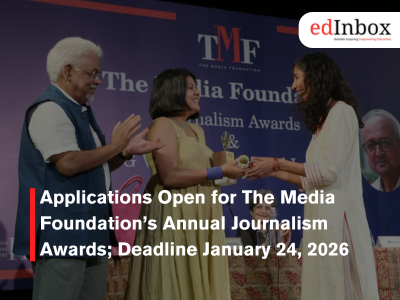 Applications Open for The Media Foundation’s Annual Journalism Awards; Deadline January 24, 2026