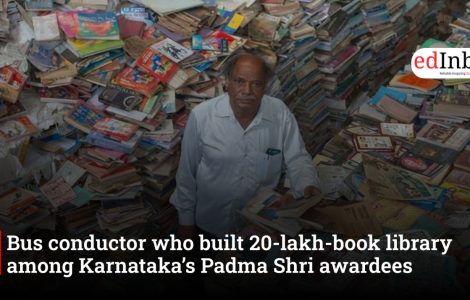 Bus conductor who built 20-lakh-book library among Karnataka’s Padma Shri awardees