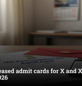 CBSE released admit cards for X and XII board exams 2026
