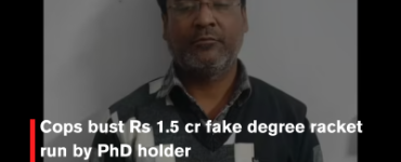Cops bust Rs 1.5 cr fake degree racket run by PhD holder