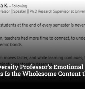 Delhi University Professor’s Emotional Farewell to Students Is the Wholesome Content the Internet Needed
