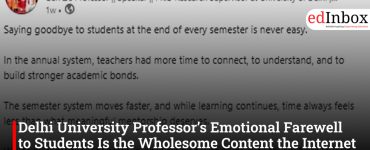 Delhi University Professor’s Emotional Farewell to Students Is the Wholesome Content the Internet Needed