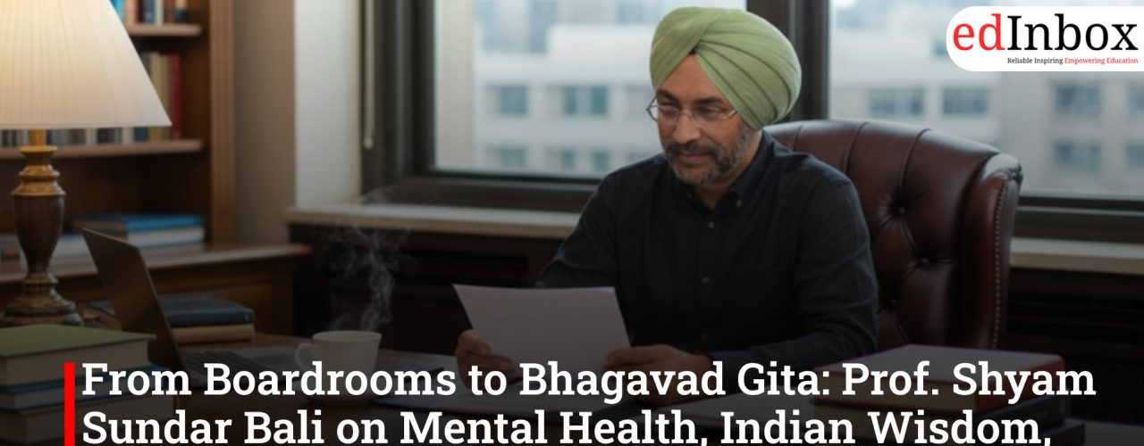 From Boardrooms to Bhagavad Gita: Prof. Shyam Sundar Bali on Mental Health, Indian Wisdom, and the Crisis Facing Today’s Youth