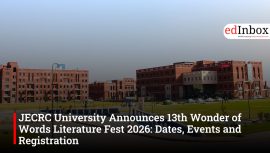 JECRC University Announces 13th Wonder of Words Literature Fest 2026: Dates, Events and Registration