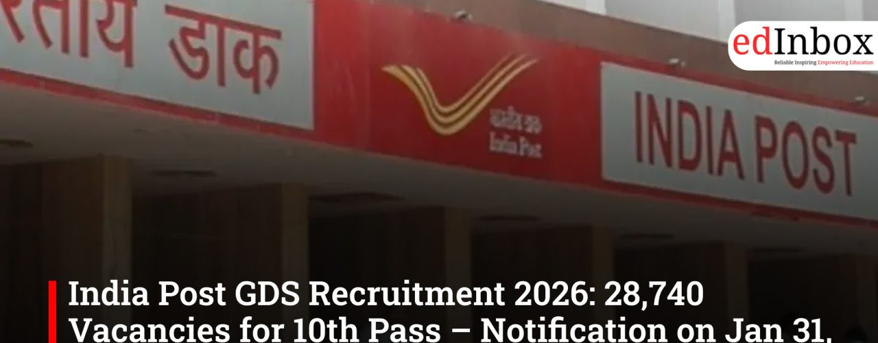 India Post GDS Recruitment 2026: 28,740 Vacancies for 10th Pass – Notification on Jan 31, Apply Online Details