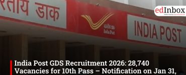 India Post GDS Recruitment 2026: 28,740 Vacancies for 10th Pass – Notification on Jan 31, Apply Online Details