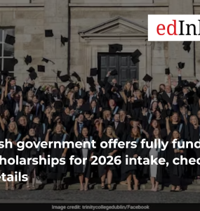 Irish government offers fully funded scholarships for 2026 intake, check details
