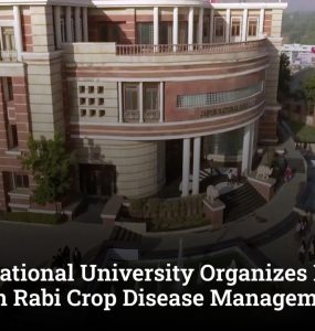Jaipur National University Organizes Kisan Gosthi on Rabi Crop Disease Management