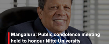 Mangaluru: Public condolence meeting held to honour Nitte University Chancellor N Vinaya Hegde