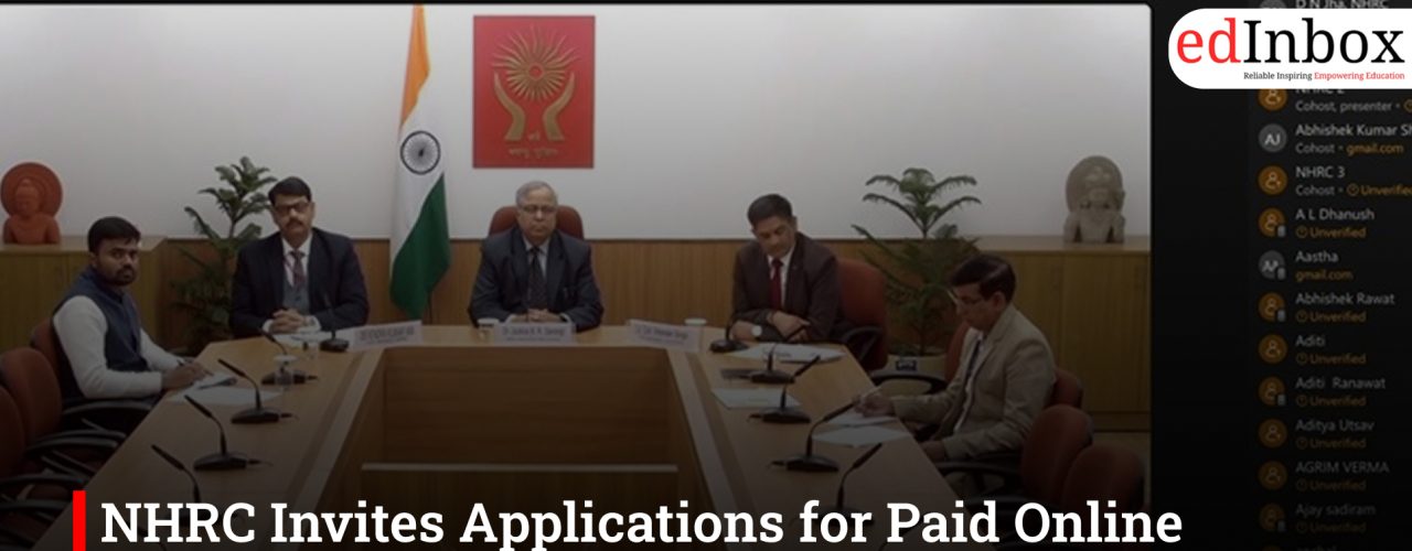 NHRC Invites Applications for Paid Online Internship on Human Rights