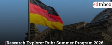 Research Explorer Ruhr Summer Program 2026 in Germany (Fully Funded)