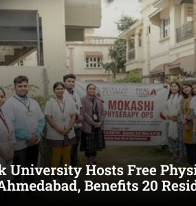 Silver Oak University Hosts Free Physiotherapy Camp in Ahmedabad, Benefits 20 Residents