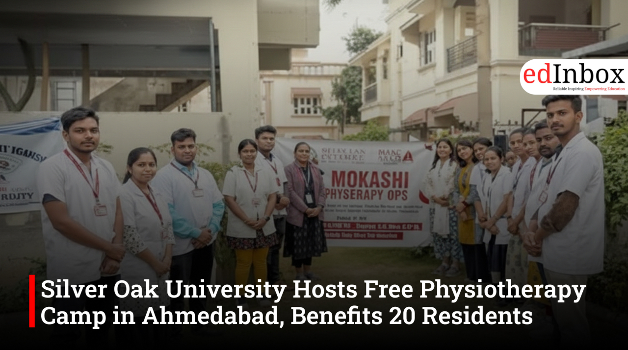 Silver Oak University Hosts Free Physiotherapy Camp in Ahmedabad, Benefits 20 Residents
