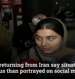 Students returning from Iran say situation far less serious than portrayed on social media
