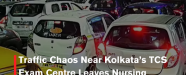 Traffic Chaos Near Kolkata’s TCS Exam Centre Leaves Nursing Aspirants Stranded