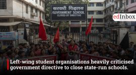 Left-wing student organisations heavily criticised government directive to close state-run schools.