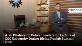 Arsh Dhaliwal to Deliver Leadership Lecture at CGC University During Rising Punjab Summit 2026
