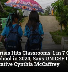 Climate Crisis Hits Classrooms: 1 in 7 Children Missed School in 2024, Says UNICEF India Representative Cynthia McCaffrey