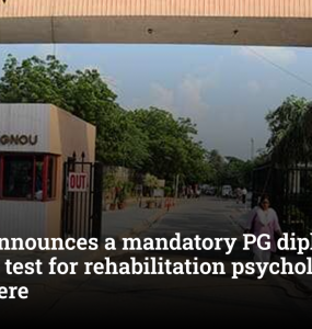 IGNOU announces a mandatory PG diploma entrance test for rehabilitation psychology: Check details here