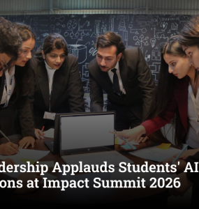 LPU Leadership Applauds Students' AI Innovations at Impact Summit 2026