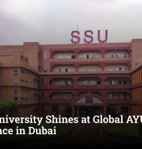 Sri Sri University Shines at Global AYUSH Conference in Dubai