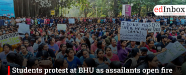 Students protest at BHU as assailants open fire at Birla Hostel inmate
