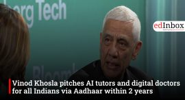 Vinod Khosla pitches AI tutors and digital doctors for all Indians via Aadhaar within 2 years