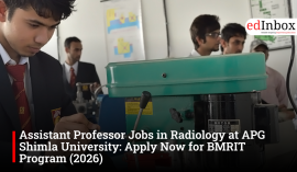 Assistant Professor Jobs in Radiology at APG Shimla University: Apply Now for BMRIT Program (2026)
