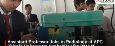 Assistant Professor Jobs in Radiology at APG Shimla University: Apply Now for BMRIT Program (2026)