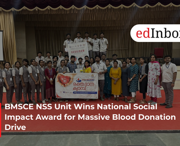 BMSCE NSS Unit Wins National Social Impact Award for Massive Blood Donation Drive