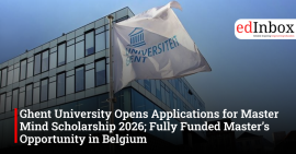 Ghent University Opens Applications for Master Mind Scholarship 2026; Fully Funded Master’s Opportunity in Belgium