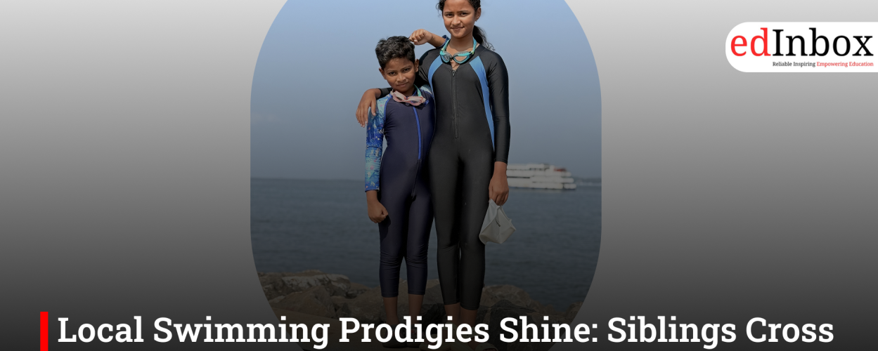 Local Swimming Prodigies Shine: Siblings Cross Mandovi River, Inspire Young Athletes