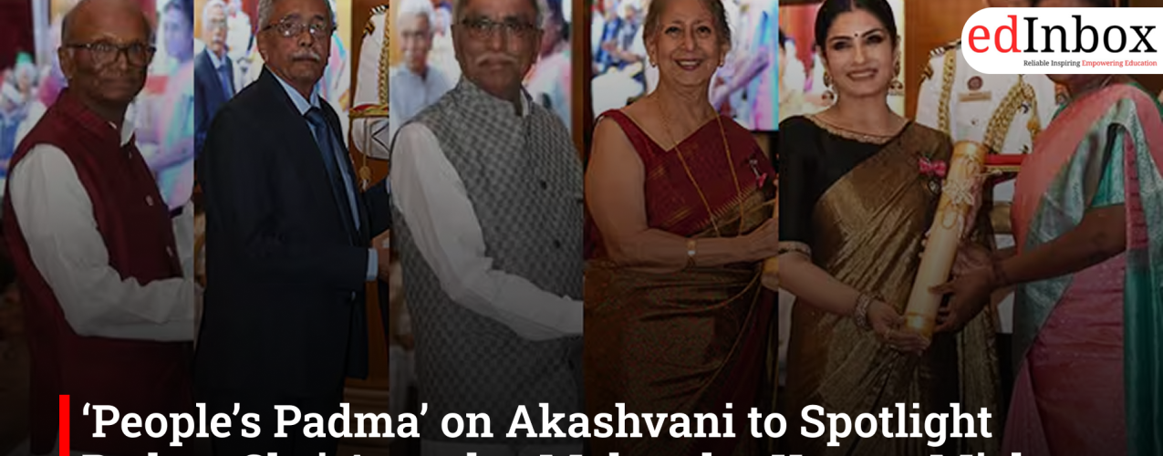 ‘People’s Padma’ on Akashvani to Spotlight Padma Shri Awardee Mahendra Kumar Mishra