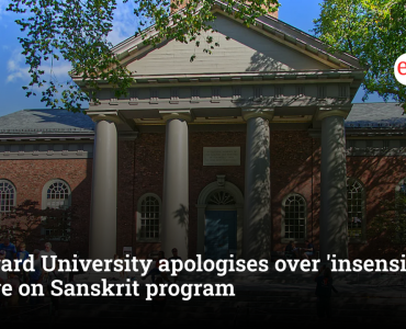 Harvard University apologises over 'insensitive' image on Sanskrit program