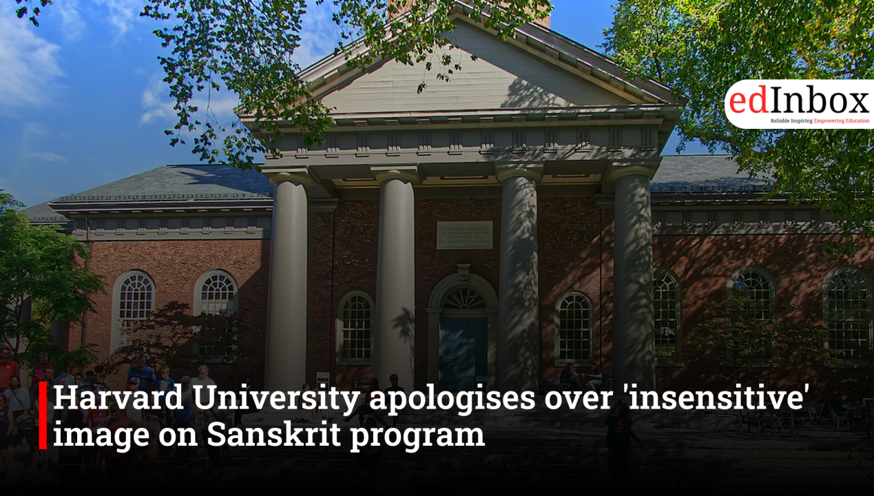 Harvard University apologises over 'insensitive' image on Sanskrit program