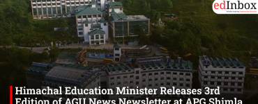 Himachal Education Minister Releases 3rd Edition of AGU News Newsletter at APG Shimla University