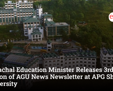 Himachal Education Minister Releases 3rd Edition of AGU News Newsletter at APG Shimla University