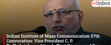 Indian Institute of Mass Communication 57th Convocation: Vice President C. P. Radhakrishnan Attends First Ceremony After Deemed University Status