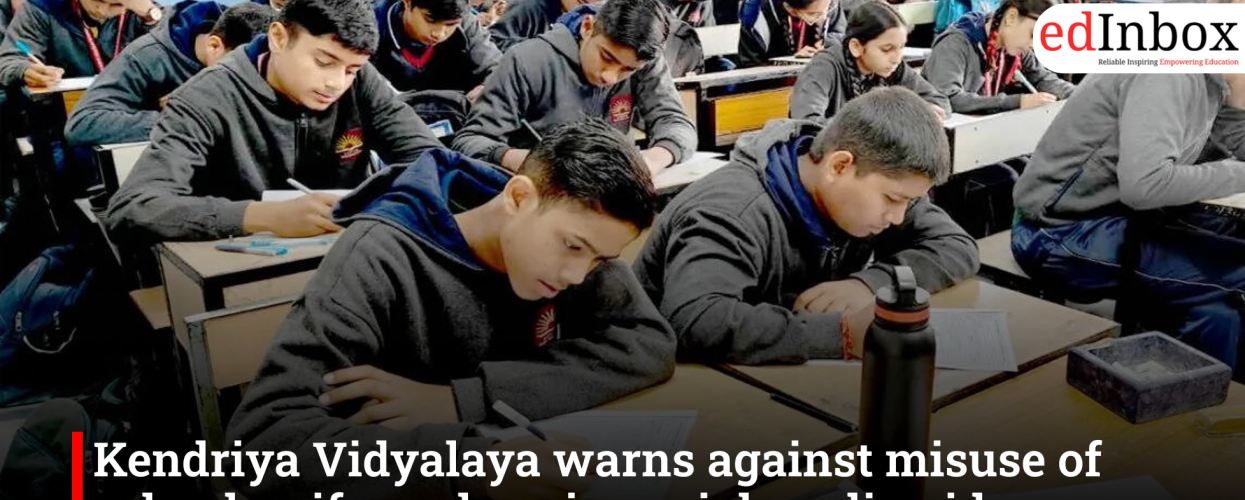 Kendriya Vidyalaya warns against misuse of school uniform, logo in social media videos