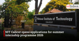 NIT Calicut opens applications for summer internship programme 2026