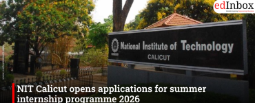 NIT Calicut opens applications for summer internship programme 2026