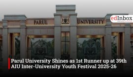 Parul University Shines as 1st Runner up at 39th AIU Inter-University Youth Festival 2025-26