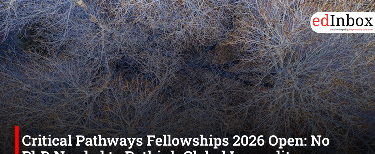 Critical Pathways Fellowships 2026 Open: No PhD Needed to Rethink Global Inequality