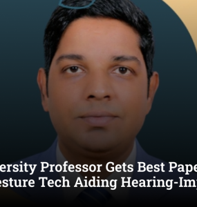 RV University Professor Gets Best Paper Award for AI Gesture Tech Aiding Hearing-Impaired