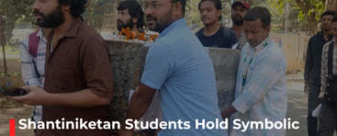 Shantiniketan Students Hold Symbolic Funeral for Water Cooler Amid Drinking Water Crisis