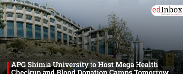 APG Shimla University to Host Mega Health Checkup and Blood Donation Camps Tomorrow, on May 5