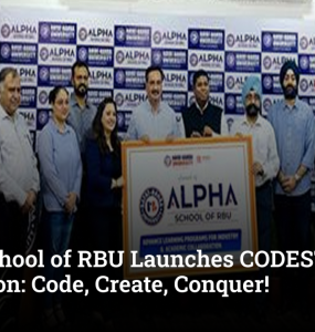 Alpha School of RBU Launches CODESTONE Hackathon: Code, Create, Conquer!