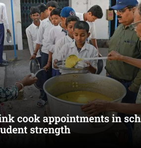 Govt to link cook appointments in schools with actual student strength